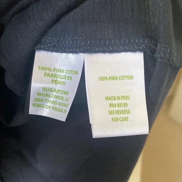 Lilly Pulitzer Black Long Sleeve oversized tee - Picture 3 of 3